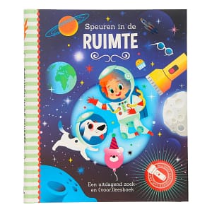 Zaklampboek speuren in de ruimte